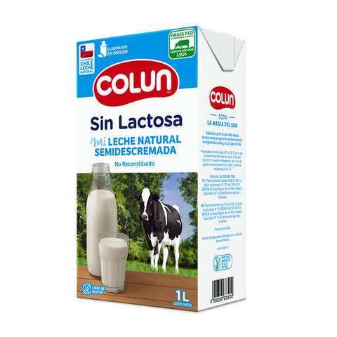 Leche Semidescremada Sin Lactosa Grassfed 1 lt.