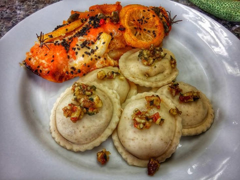 Sorrentinos Integrales de Hummus y Champiñón (14 unidades)