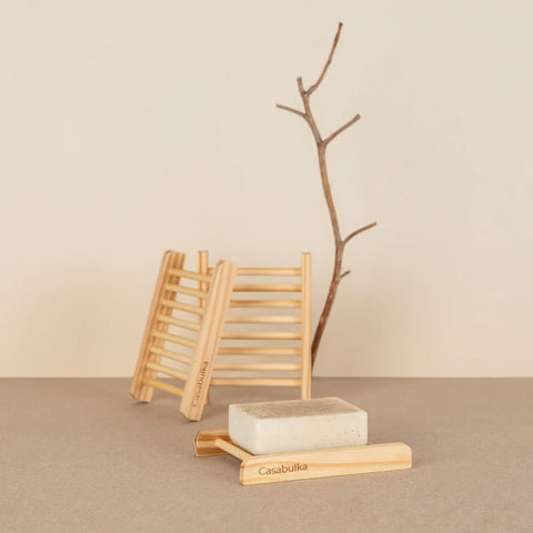 Jabonera de Madera Bambú
