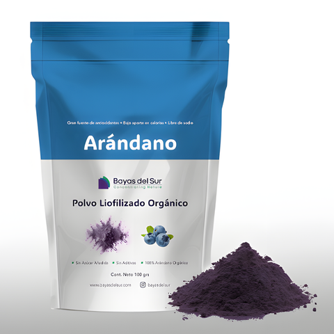 Polvo Liofilizado Arándano Orgánico (100 grs.)