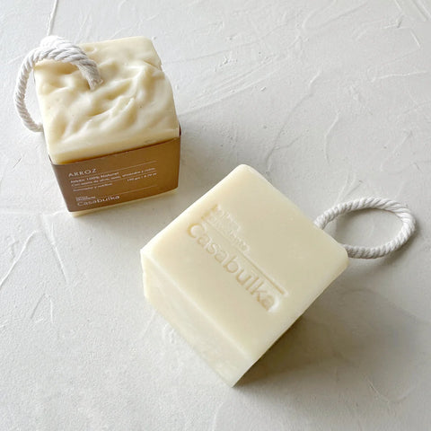 Jabón 100% Natural de Arroz para Piel Sensible