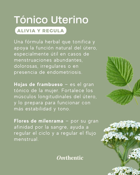 Tintura medicinal - Tónico uterino