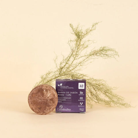 Jabón Sólido de Peonía y Luffa 75 gr
