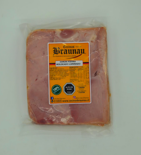 Jamón Pierna Moldeado Laminado (0.4 Kg.)