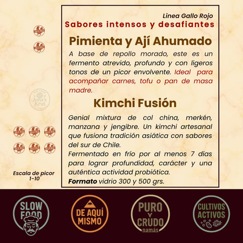 Chucrut Pimienta y Ají Ahumado