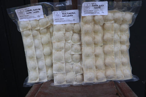 Raviolis artesanales (congelados)